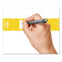 Tabbies File Pocket Handles, 9.63 x 2, Yellow/White, 4/Sheet, 12 Sheets/Pack Product Image 