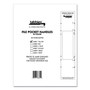 Tabbies File Pocket Handles, 9.63 x 2, Yellow/White, 4/Sheet, 12 Sheets/Pack Product Image 
