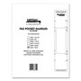 Tabbies File Pocket Handles, 9.63 x 2, White, 4/Sheet, 12 Sheets/Pack Product Image 
