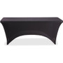 Iceberg Stretch Fabric Table Cover - Polyester, Spandex - Black - (ICE16521) Product Image 