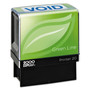 COSCO 2000PLUS Green Line Message Stamp, Void, 1.5 x 0.56, Blue Product Image 