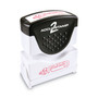 ACCUSTAMP2 Pre-Inked Shutter Stamp, Red, FAXED, 1.63 x 0.5 Product Image 
