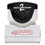ACCUSTAMP2 Pre-Inked Shutter Stamp, Red, FAXED, 1.63 x 0.5 Product Image 