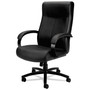 HON Validate Big and Tall Leather Chair, Supports Up to 450 lb, 18.75" to 21.5" Seat Height, Black (BSXVL685SB11) Product Image 
