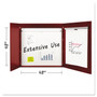 MasterVision 2-door Cherry Conference Cabinet - 48" Board Height x 48" Board Width - Porcelain Steel Surface - Cherry Wood Frame Product Image 