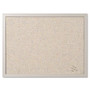 MasterVision Designer Fabric Bulletin Board, 24" x 18", Gray Surface, Gray Fiberboard (MDF) Frame Product Image 