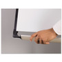 MasterVision Platinum Mobile Easel, 29" x 41", White Surface, Black Plastic Frame Product Image 