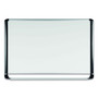 MasterVision Pure Platinum Dry Erase Board, 96" x 48", White Surface, Silver/Black Aluminum Frame Product Image 