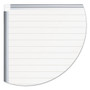 MasterVision Ruled Magnetic Steel Dry Erase Planning Board, 72" x 48", White Surface, Satin Aluminum Frame Product Image 