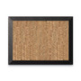 MasterVision Natural Cork Bulletin Board, 24" x 18", Tan Surface, Black Wood Frame Product Image 
