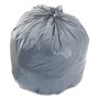 Boardwalk Low-Density Waste Can Liners, 33 gal, 1.1 mil, 33" x 39", Gray, Perforated Roll, 25 Bags/Roll, 4 Rolls/Carton Product Image 