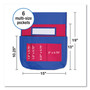 Carson-Dellosa Education Chairback Buddy Pocket Chart, 7 Pockets, 15 x 19, Blue/Red Product Image 