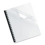 Fellowes Crystals Transparent Presentation Covers for Binding Systems, Clear, with Round Corners, 11.25 x 8.75, Unpunched, 100/Pack View Product Image