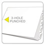Cardinal Write 'n Erase Tabloid Index Dividers, 5-Tab, 11 x 17, White, 1 Set Product Image 