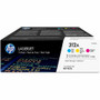 HP 312A (CF440AM) Original Standard Yield Laser Toner Cartridge - Tri-pack - Cyan, Magenta, Yellow - 3 / Carton Product Image 