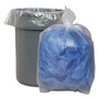 Boardwalk Recycled Low-Density Polyethylene Can Liners, 33 gal, 1.1 mil, 33" x 39", Clear, Perforated, 10 Bags/Roll, 10 Rolls/Carton Product Image 