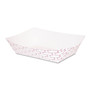 Boardwalk Paper Food Baskets, 1 lb Capacity, Red/White, 1,000/Carton Product Image 