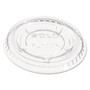 Dart Portion/Souffle Cup Lids, Fits 0.5 oz to 1 oz Portion Cups, Plastic, Clear, 125/Pack, 20 Packs/Carton Product Image 