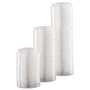Dart Portion/Souffle Cup Lids, Fits 0.5 oz to 1 oz Portion Cups, Plastic, Clear, 125/Pack, 20 Packs/Carton Product Image 
