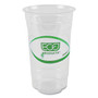 Eco-Products GreenStripe Renewable and Compostable PLA Cold Cups, 24 oz, Plastic, Clear, 50/Pack, 20 Packs/Carton Product Image 