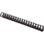 Fellowes Plastic Binding Combs - Black, 3/4" Diameter - 0.7" Height x 10.8" Width x 0.7" Depth - 0.75" Maximum Capacity - 150 x Sheet Capacity - For Letter 8 1/2" x 11" Sheet Product Image 