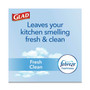 Glad ForceFlex MaxStrength Kitchen Drawstring Trash Bags - Fresh Clean with Febreze Freshness - 13 gal Capacity - 24.88" Length x 24.02" Width x 0.82 mil (21 Micron) Thickness - Drawstring Closure - Gray - (CLO70320) Product Image 