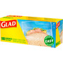 Glad Food Storage Bags - Sandwich Fold Top - 5.50" Length x 6.50" Width - Zipper Closure - Clear - Plastic - Multipurpose/ - 180 / Box - (CLO60771) Product Image 