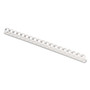 Fellowes Plastic Comb Bindings, 3/8" Diameter, 55 Sheet Capacity, White, 100/Pack (FEL52371) View Product Image