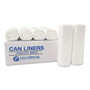 Inteplast Group High-Density Commercial Can Liners, 30 gal, 9.91 mic, 30" x 37", Black, Interleaved Roll, 25 Bags/Roll, 20 Rolls/Carton Product Image 