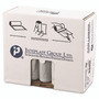 Inteplast Group Low-Density Commercial Can Liners, 30 gal, 0.58 mil, 30" x 36", Clear, Interleaved Roll, 25 Bags/Roll, 10 Rolls/Carton Product Image 