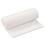 Inteplast Group Low-Density Commercial Can Liners, 33 gal, 0.8 mil, 33" x 39", White, Interleaved Roll, 25 Bags/Roll, 6 Rolls/Carton Product Image 