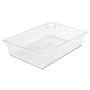 Rubbermaid Commercial Food/Tote Boxes, 8.5 gal, 26 x 18 x 6, Clear, Plastic Product Image 