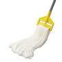 Economy Cut-End Rayon Mop Head, 24oz, 1" Band, White, 12/carton (RCPV418) Product Image 