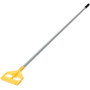 Rubbermaid Commercial Invader Wet Mop 60" Aluminum Handle - 60" Length - Yellow, Gray - Aluminum, Plastic - (RCPH126) Product Image 