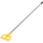 Rubbermaid Commercial Invader Wet Mop 60" Aluminum Handle - 60" Length - Yellow, Gray - Aluminum, Plastic - (RCPH126) Product Image 