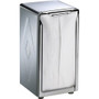 San Jamar Stainless Steel Tabletop Napkin Dispenser - Tall Fold Dispenser - 150 - 7.5" Height x 3.7" Width x 4" Depth - Stainless Steel - Stainless Steel Product Image 