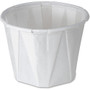 Solo 1 oz Treated Paper Souffle Portion Cups - 1 fl oz - White - Paper - Hot Drink, Cold Drink - 250/Pack - 20 / Carton - (SCC100) Product Image 
