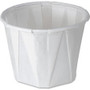 Solo 1 oz Treated Paper Souffle Portion Cups - 1 fl oz - White - Paper - Hot Drink, Cold Drink - 250/Pack - 20 / Carton - (SCC100) Product Image 