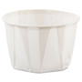 SOLO Paper Portion Cups, 2 oz, White, 250/Bag, 20 Bags/Carton Product Image 