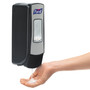 PURELL ADX-7 Push-Style Dispenser for PURELL Hand Sanitizer - Manual - 23.67 fl oz Capacity - Chrome, Black - 1 Each - (GOJ872806) Product Image 