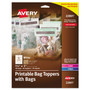 Avery Sure Feed Printable Toppers with Bags, 1.75 x 5, White, 40/Pack Product Image 