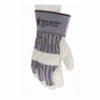 MCR Safety Mustang Leather Palm Gloves, Blue/Cream, Large, 12 Pairs Product Image 