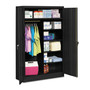 Tennsco Jumbo Combination Steel Storage Cabinet, 48w x 24d x 78h, Black Product Image 