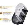 Bostitch 40-Sheet EZ Squeeze Three-Hole Punch, 9/32" Holes, Black/Silver Product Image 