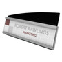 deflecto Interior Image Anti-Glare Sign Holder, Landscape, 8.5 x 2 Insert, Black/Silver Product Image 