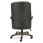 Alera Veon Series Executive High-Back Bonded Leather Chair, Supports Up to 275 lb, Black Seat/Back, Graphite Base Product Image 