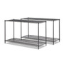 Alera All-Purpose Wire Shelving Starter Kit, Four-Shelf, 60w x 24d x 72h, Black Anthracite Plus Product Image 