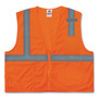 Ergodyne 8210Z Type R Economy Mesh Vest - Recommended for: Utility, Construction, Baggage Handling, Emergency, Warehouse - Extra Small - Zipper Closure - EGO21041 Product Image 