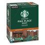 Starbucks Pike Place Coffee K-Cups Pack, 24/Box, 4 Box/Carton Product Image 