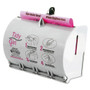 Tidy Girl Plastic Feminine Hygiene Disposal Bag Dispenser, Gray Product Image 